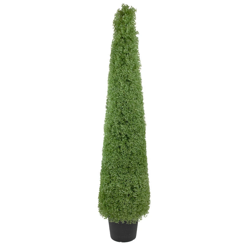 Northlight 6' Artificial Boxwood Cone Topiary Tree With Round Pot Unlit 3 Northlight 6' Artificial Boxwood Cone Topiary Tree With Round Pot Unlit