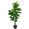 Northlight 51" Artificial Green And Brown Potted Rubber Plant 1 Northlight 51" Artificial Green And Brown Potted Rubber Plant -Northlight 06fb3a0fa21b4b85afa8fd904ddf2e51