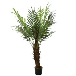 Northlight 47" Artificial Brown And Green Phoenix Palm Potted Tree