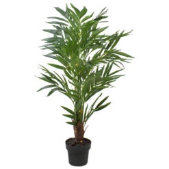 Northlight 42" LED Lighted Potted Artificial Ravenea Palm Plant