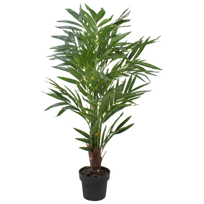 Northlight 42" LED Lighted Potted Artificial Ravenea Palm Plant 3 Northlight 42" LED Lighted Potted Artificial Ravenea Palm Plant