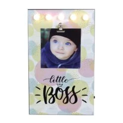 Northlight LED Lighted Little Boss Picture Frame With Clip - 4" X 6"