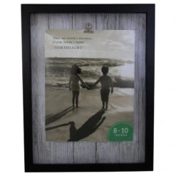 Northlight 14.5" Classical Rectangular 8" X 10" Photo Picture Frame With Clip - Black And White