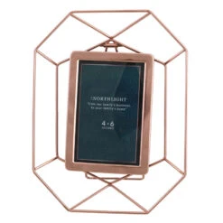Northlight 11" Contemporary Hexagonal 4" X 6" Photo Picture Frame