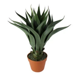 Northlight 23.5" Potted Green Agave Americana Artificial Succulent Plant