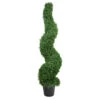 Northlight 48" Two Tone Green Artificial Spiral Boxwood Topiary Potted Tree -Northlight 2c5a76887e72424a8179c5eecb34bc4b