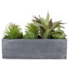 Northlight 12" Artificial Mixed Succulent Plants In A Rectangular Planter