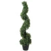 Northlight 3' Artificial Two-Tone Boxwood Spiral Topiary Tree With Round Pot Unlit -Northlight 3c10a74a9c134b61810f700a3c0ded62