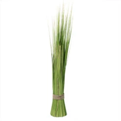 Northlight 37.75" Green Artificial Onion Grass Bundle Wrapped With Jute Rope Decoration