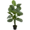 Northlight 4' Potted Two Tone Green Calathea Artificial Floor Plant -Northlight 4b3be482ae7f417d9b2e00cec606e892