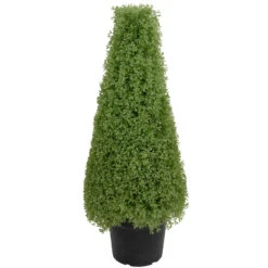 Northlight 3' Artificial Boxwood Cone Topiary Tree With Round Pot Unlit