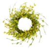 Northlight Forsythia And Leaves Artificial Spring Floral Wreath Yellow - 20-Inch -Northlight 51d2eb585600464db849d0e7fb857616