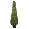 Northlight 45" Two Tone Green Triangular Artificial Boxwood Topiary Potted Tree - Unlit -Northlight 5390c734084c4dd79fbf379dda7cb55f