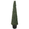 Northlight 4' Artificial Two-Tone Boxwood Topiary Tree With Round Pot Unlit