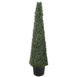 Northlight 4' Artificial Two-Tone Boxwood Topiary Tree With Round Pot Unlit