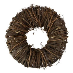 Northlight 12" Brown Rustic Twig And Tree Bark Artificial Spring Wreath