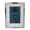 Northlight 8" Contemporary Rectangular 4" X 6" Photo Picture Frame - Silver And Clear