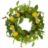 Northlight Lemons And Daisies Artificial Floral Wreath Yellow - 20-Inch
