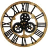 Northlight 24" Roman Numeral Battery Operated Round Wall Clock With Cogs -Northlight 7c1e249f99f04913be6dceffda1da7a6