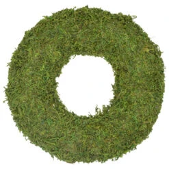 Northlight 13.7" Reindeer Moss Artificial Floral Spring Wreath - Unlit