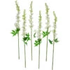 Northlight Set Of 6 White Delphinium Artificial Floral Stems 40"