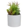Northlight 9" Artificial Succulent Arrangement In White Ceramic Pot -Northlight 896457b017974dab88998264ec269be4