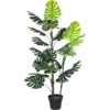 Northlight 4' Green Artificial Monstera Plant In Black Pot 1 Northlight 4' Green Artificial Monstera Plant In Black Pot -Northlight 96e908a0fc3648bf98c6640c93e09aaf