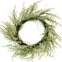 Northlight Berry Twig Artificial Wreath Green And Brown 12-Inch