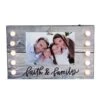 Northlight LED Lighted Faith & Family Picture Frame With Clip - 4" X 6"