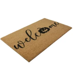 Northlight Natural Coir Pumpkin "Welcome" Halloween Doormat 18" X 30" -Northlight GUEST 010e408c 22cd 4f95 8600 6e191593c617