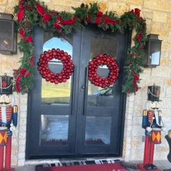 Northlight Red Hot 3-Finish Shatterproof Ball Christmas Wreath, 24-Inch 7 Northlight Red Hot 3-Finish Shatterproof Ball Christmas Wreath, 24-Inch -Northlight GUEST 03dd1e3b 47c6 4c6b 953a 41bf1e7437de