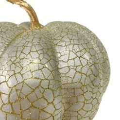 Northlight 9" Champagne Gold Crackled Fall Harvest Pumpkin Decoration -Northlight GUEST 0874404f daa9 43f7 8afb 17a9beb1cb5c