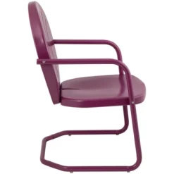 Northlight 34-Inch Outdoor Retro Tulip Armchair, Purple -Northlight GUEST 08cba33a b937 4e5f b410 bbdea6298f98