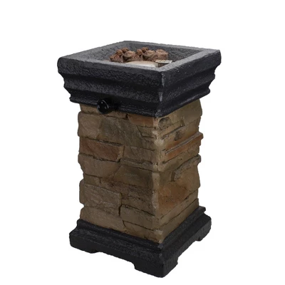 Northlight 18.75" Classic Stone Outdoor Table Top Gas Fire Pit 4 Northlight 18.75" Classic Stone Outdoor Table Top Gas Fire Pit - Image 2