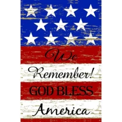 Northlight We Remember! Patriotic Americana Outdoor Garden Flag 12.5" X 18" -Northlight GUEST 0e8cc93f aa56 439c bbad 7d9e911dc845