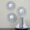 Northlight Set Of 3 Matte Silver Arched Floral Mirrors Wall Decor 10" 1 Northlight Set Of 3 Matte Silver Arched Floral Mirrors Wall Decor 10" -Northlight GUEST 0f39b313 8083 4c6f 933e 406caea64cad