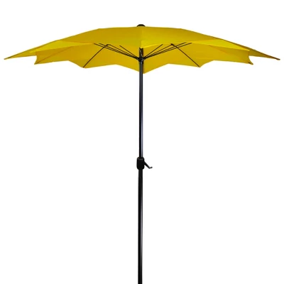 Northlight 8.85ft Outdoor Patio Lotus Umbrella With Hand Crank, Yellow 5 Northlight 8.85ft Outdoor Patio Lotus Umbrella With Hand Crank, Yellow - Image 3