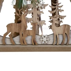 Northlight 11.75" LED Lighted Framed Woodland Deer With Winter Scene Christmas Decoration -Northlight GUEST 134af6c1 a7d7 4512 a578 d76349f11ce4