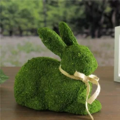 Northlight 11" Moss Sitting Bunny Rabbit Spring Easter Figure - Green/Tan -Northlight GUEST 1373d657 7eca 4fa2 a863 2b05e130bfe0
