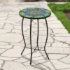 Northlight 19" Green And Blue Peacock Flower Tail Glass Patio Side Table 2 Northlight 19" Green And Blue Peacock Flower Tail Glass Patio Side Table -Northlight GUEST 13dd2912 515b 46b1 99dd 66634a45bcf3