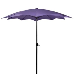 Northlight 8.85ft Outdoor Patio Lotus Umbrella With Hand Crank, Purple -Northlight GUEST 170f8517 0e3e 4888 ac5d 81c21f0e8ab0