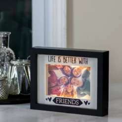 Northlight LED Lighted Life Is Better With Friends Matted Picture Frame - 4" X 6"