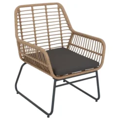 Northlight 4-Piece Kingstown Rattan Outdoor Patio Conversation Set With Cushions -Northlight GUEST 221950ad d1ba 440a 909a a952898d200a