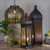 Northlight 30.5" Black And Gold Moroccan Style Lantern Floor Lamp -Northlight GUEST 245c6e31 8a37 47d7 a692 12cfd4a0d28c