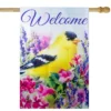 Northlight Welcome Yellow Finch Spring Outdoor House Flag 28" X 40" -Northlight GUEST 246501a4 183d 4351 84cf 6e17363a7ea4