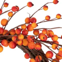 Northlight Orange Berries And Twig Artificial Fall Harvest Wreath 14- Inch, Unlit -Northlight GUEST 246a439f 83f0 4ac7 8566 37a742e724a0