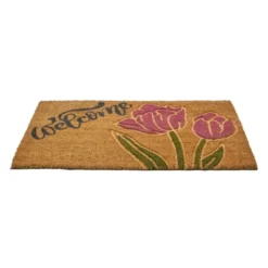 Northlight Natural Coir Floral Rectangular "Welcome" Doormat 18" X 30" 7 Northlight Natural Coir Floral Rectangular "Welcome" Doormat 18" X 30" -Northlight GUEST 247fbe5b c957 48d5 8d00 a27b80bf37b3