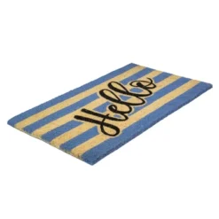 Northlight Natural Coir "Hello" Outdoor Rectangular Doormat 18" X 30" -Northlight GUEST 2494952a afa0 4bd4 a85b cb790c3da834