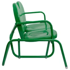 Northlight 2-Person Outdoor Retro Tulip Metal Patio Double Glider Chair, Green 8 Northlight 2-Person Outdoor Retro Tulip Metal Patio Double Glider Chair, Green -Northlight GUEST 2a55da8d 8b7c 4043 af99 b7a93e999f17