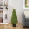 Northlight 3' Artificial Boxwood Cone Topiary Tree With Round Pot, Unlit